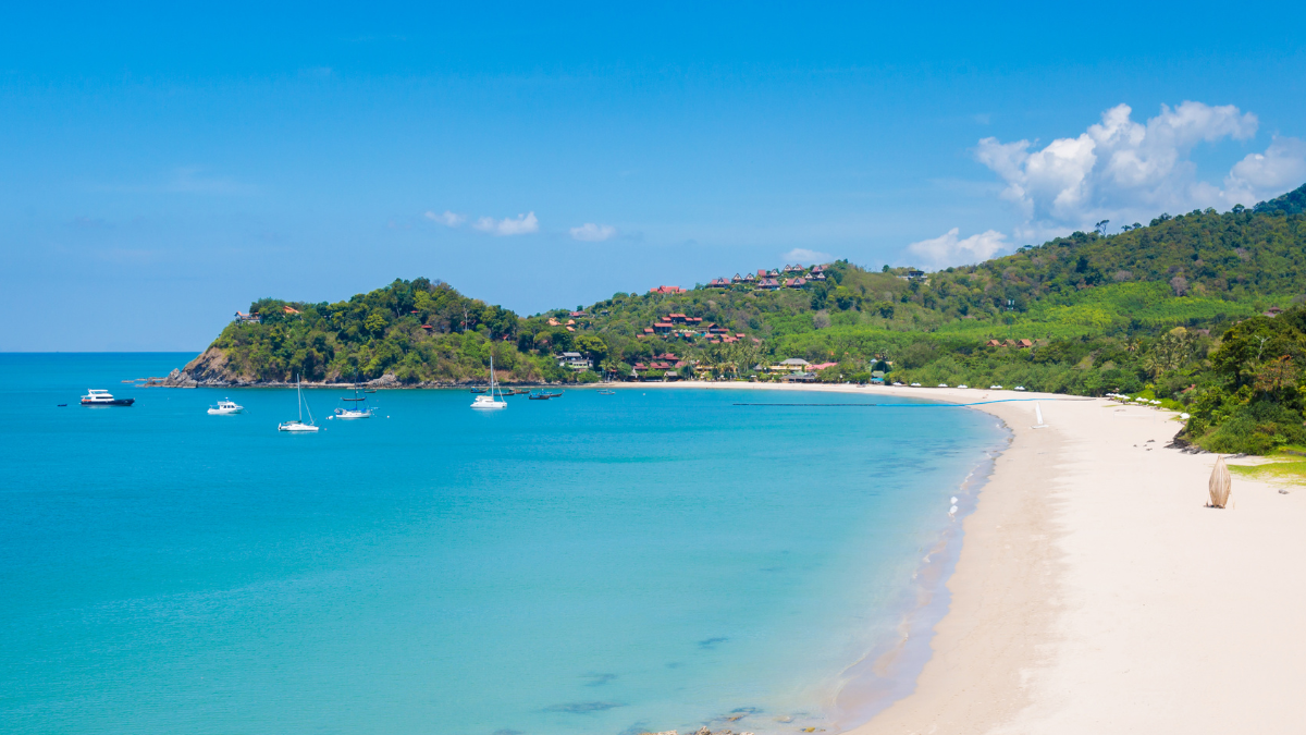 Beautiful sand and Andaman Sea at Kantiang Bay, Koh Lanta, thailand